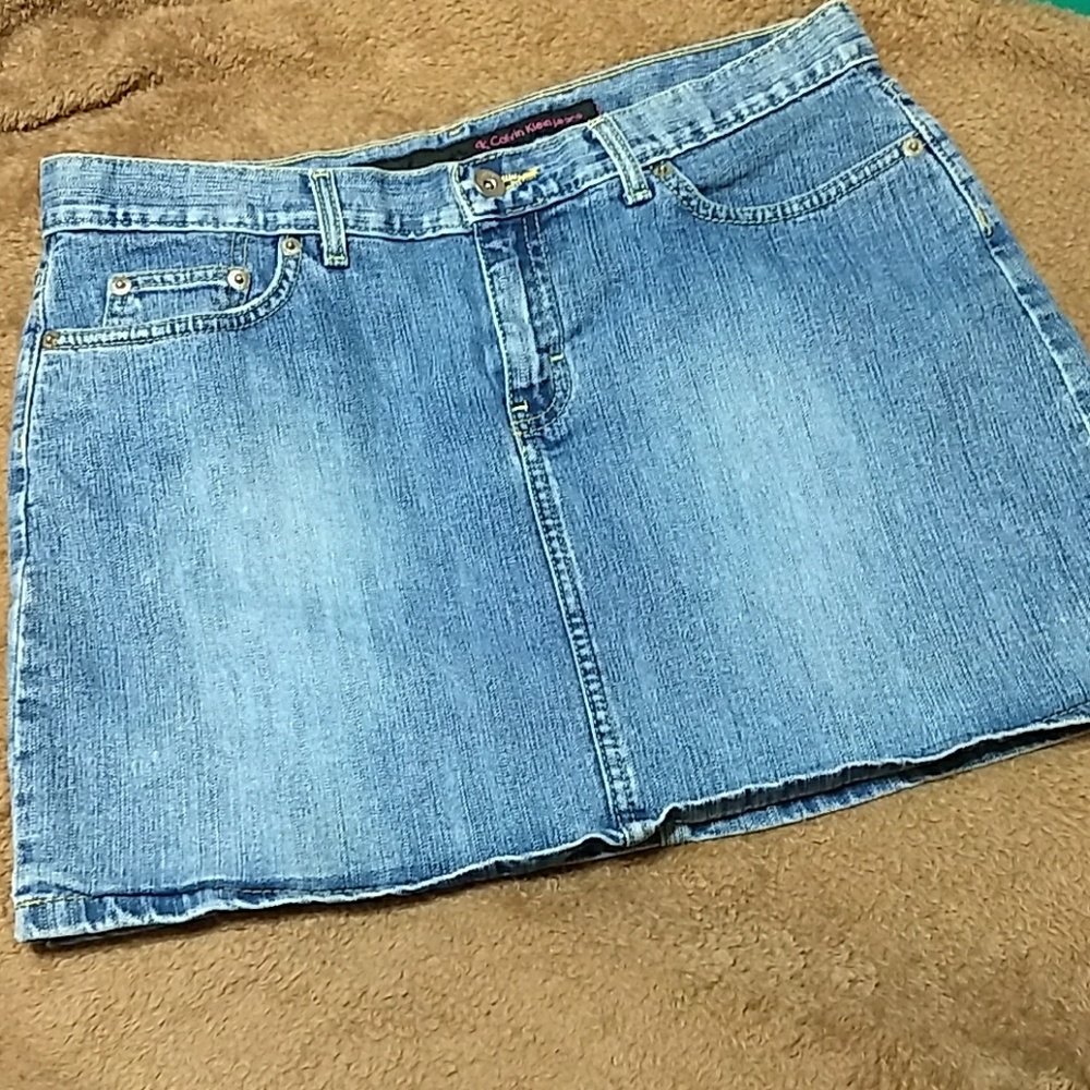 Women's Calvin Klein Jean Skirt